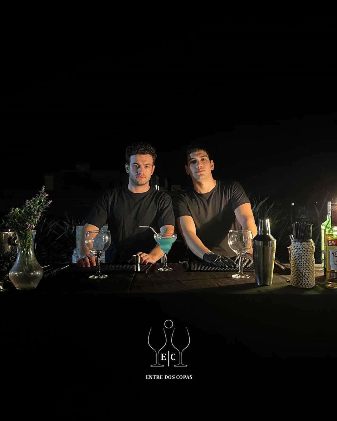 Barras móviles en evento